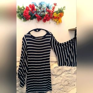 Mini dress navy blue/white stripes